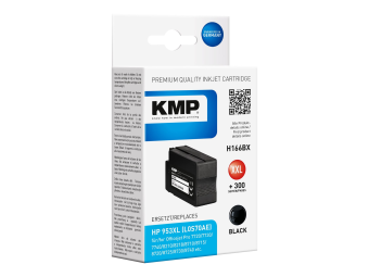 KMP H166BX - 55 ml - Hohe Ergiebigkeit - Schwarz - kompatibel - Tintenpatrone (Alternative zu HP 953XL, HP L0S70AE)
