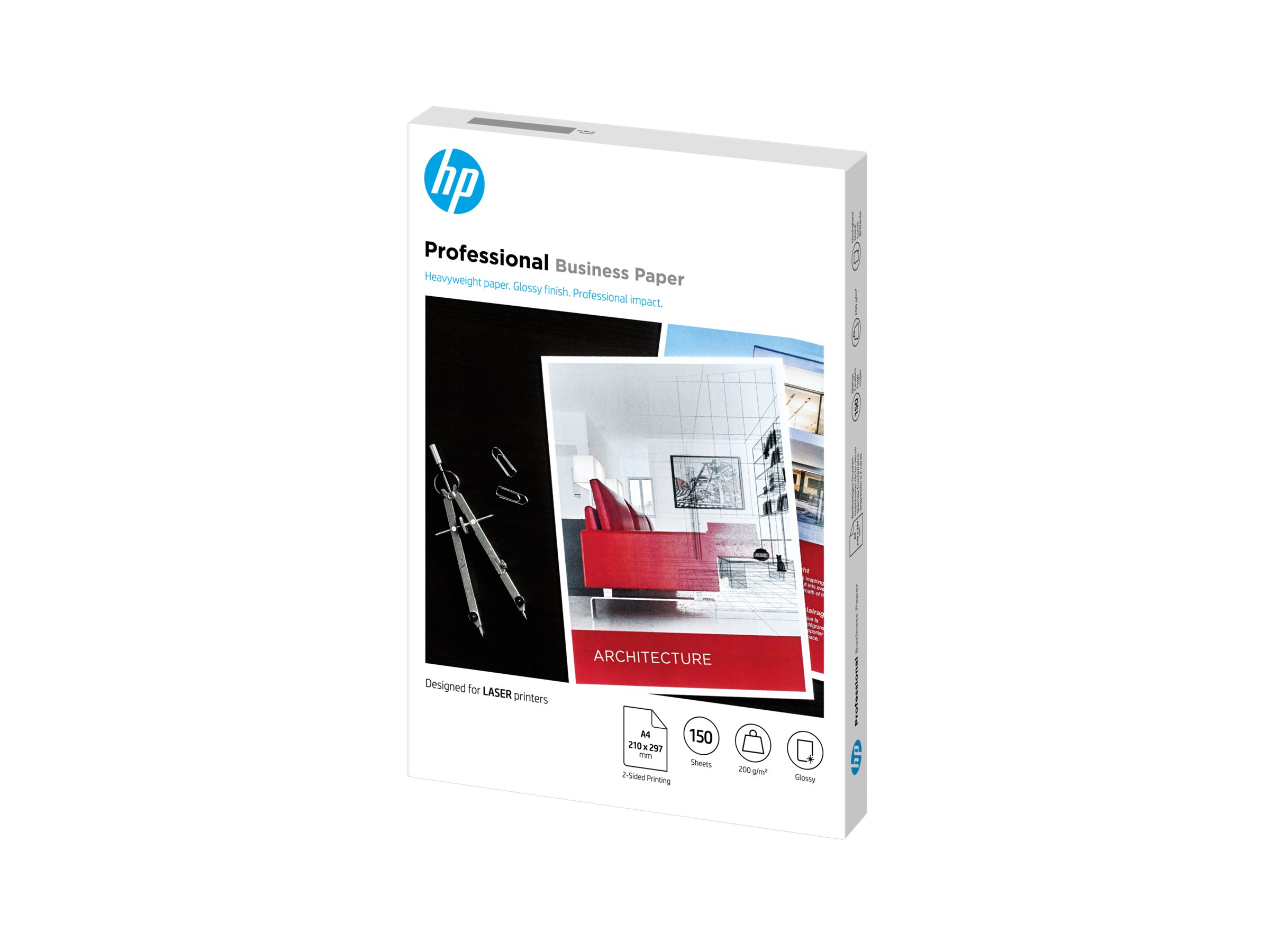 HP Professional Glossy Paper - Glänzend - A4 (210 x 297 mm)