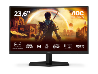 AOC Gaming C24G42E - LED-Monitor - Gaming - gebogen - 61 cm (24)