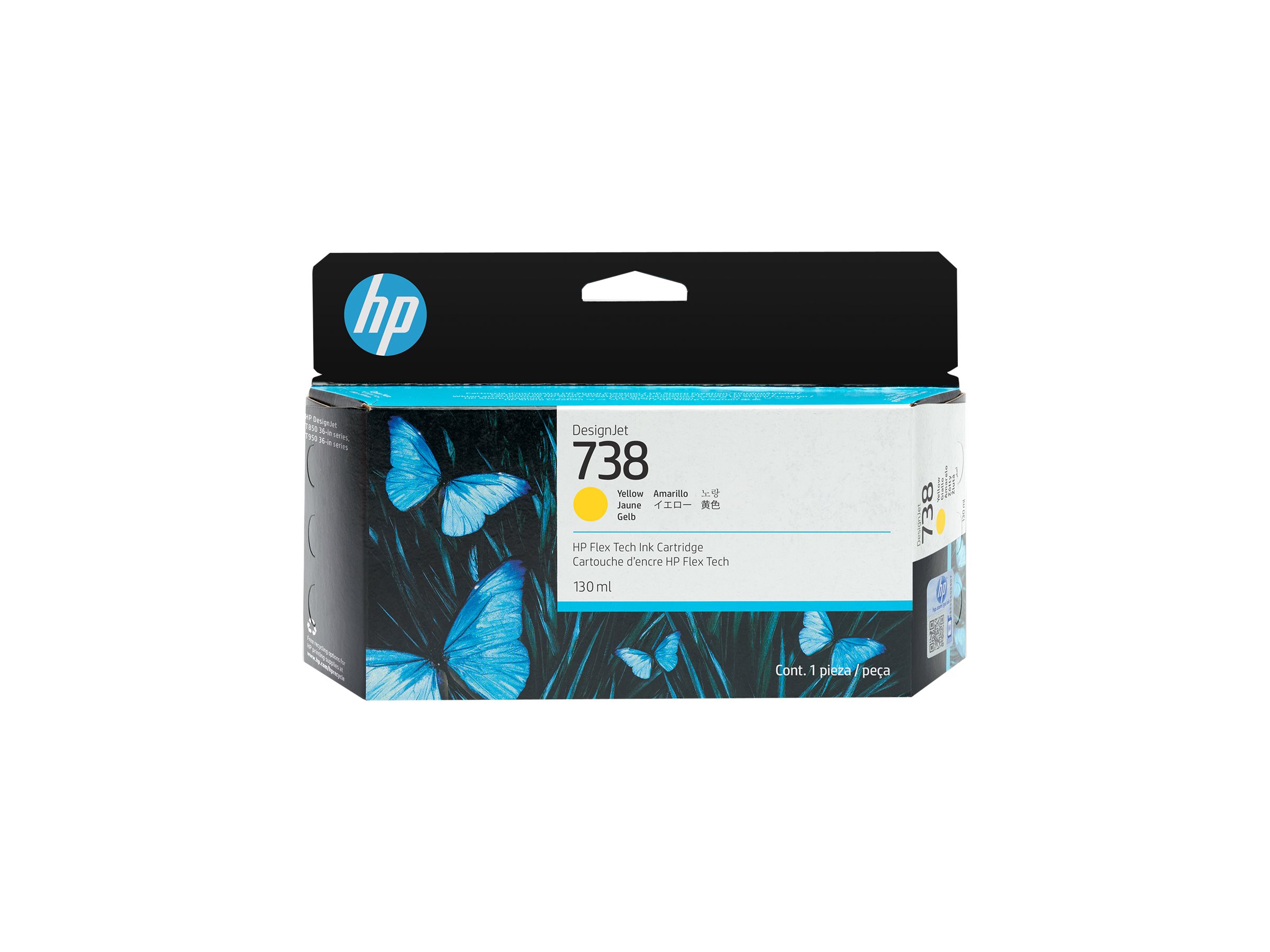 HP 738 - 130 ml - Gelb - original - DesignJet