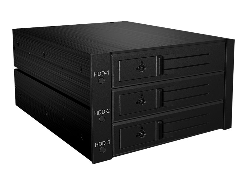 ICY BOX IB-563SSK - Gehäuse für Speicherlaufwerke mit Lüfter - 3.5" (8.9 cm)