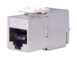 DIGITUS CAT 6A Keystone Modul, geschirmt mit intelligentem Kabelmanager, Set (24 Stück)