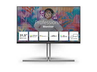 AOC U32U3CV - Graphic Pro Series - LED-Monitor - 81.3 cm (32)