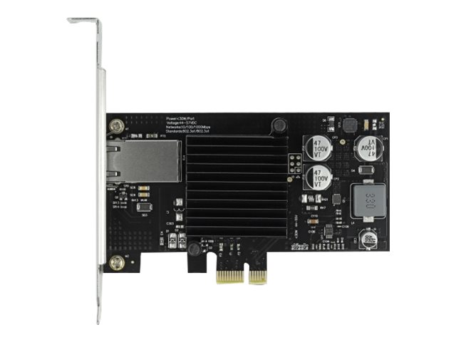 Delock Netzwerkadapter - PCIe 2.1 Low-Profile - Gigabit Ethernet (PoE+)
