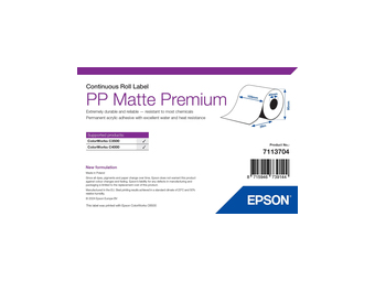 Epson Premium - Polypropylen (PP) - matt - permanenter Acrylklebstoff - Rolle A6 (10,5 cm x 29 m)