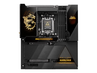 MSI MEG X870E GODLIKE - Motherboard - E-ATX - Socket AM5 - AMD X870E Chipsatz - USB-C 3.2 Gen 2x2 USB 3.2 Gen 2 USB 3.2 Gen 1 USB4 - Bluetooth Wi-Fi 7 5 Gigabit Ethernet 10 Gigabit LAN - Onboard-Grafik (CPU erforderlich)