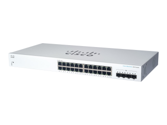 Cisco Business 220 Series CBS220-24T-4X - Switch - Smart - 24 x 101001000 + 4 x 10 Gigabit SFP+ (Uplink)