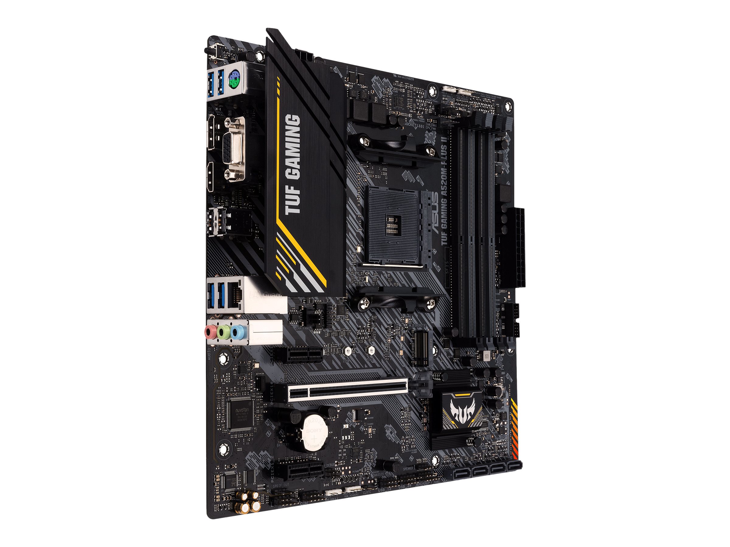 ASUS TUF GAMING A520M-PLUS II - Motherboard - micro ATX - Socket AM4 - AMD A520 Chipsatz - USB 3.2 Gen 1 - Gigabit LAN - Onboard-Grafik (CPU erforderlich)