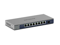 Netgear GS108X - Switch - unmanaged - 8 x 101001000 + 1 x 10 Gb Ethernet SFP+ (Uplink)
