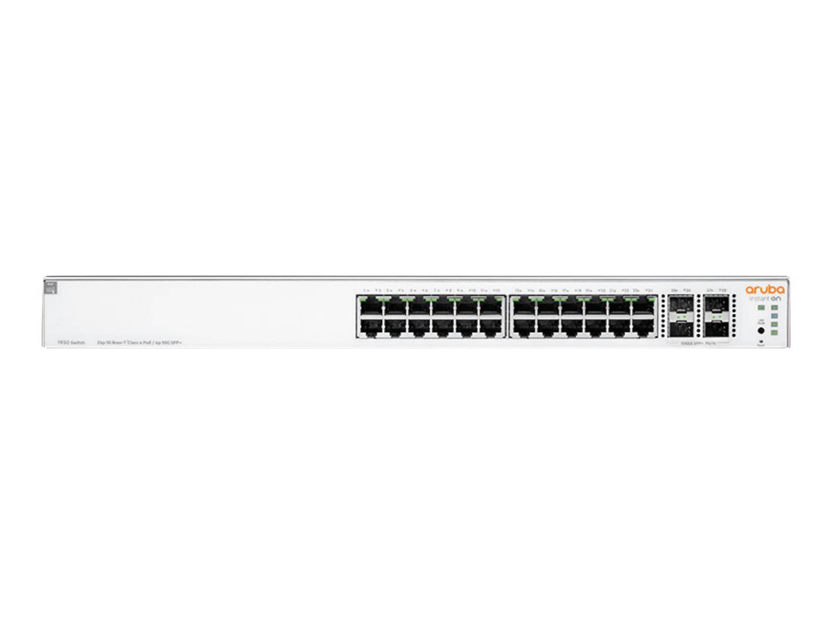 HPE Networking Instant On 1930 24G Class4 PoE 4SFPSFP+ 195W Switch - Switch - L3 - managed - 24 x 101001000 (PoE)