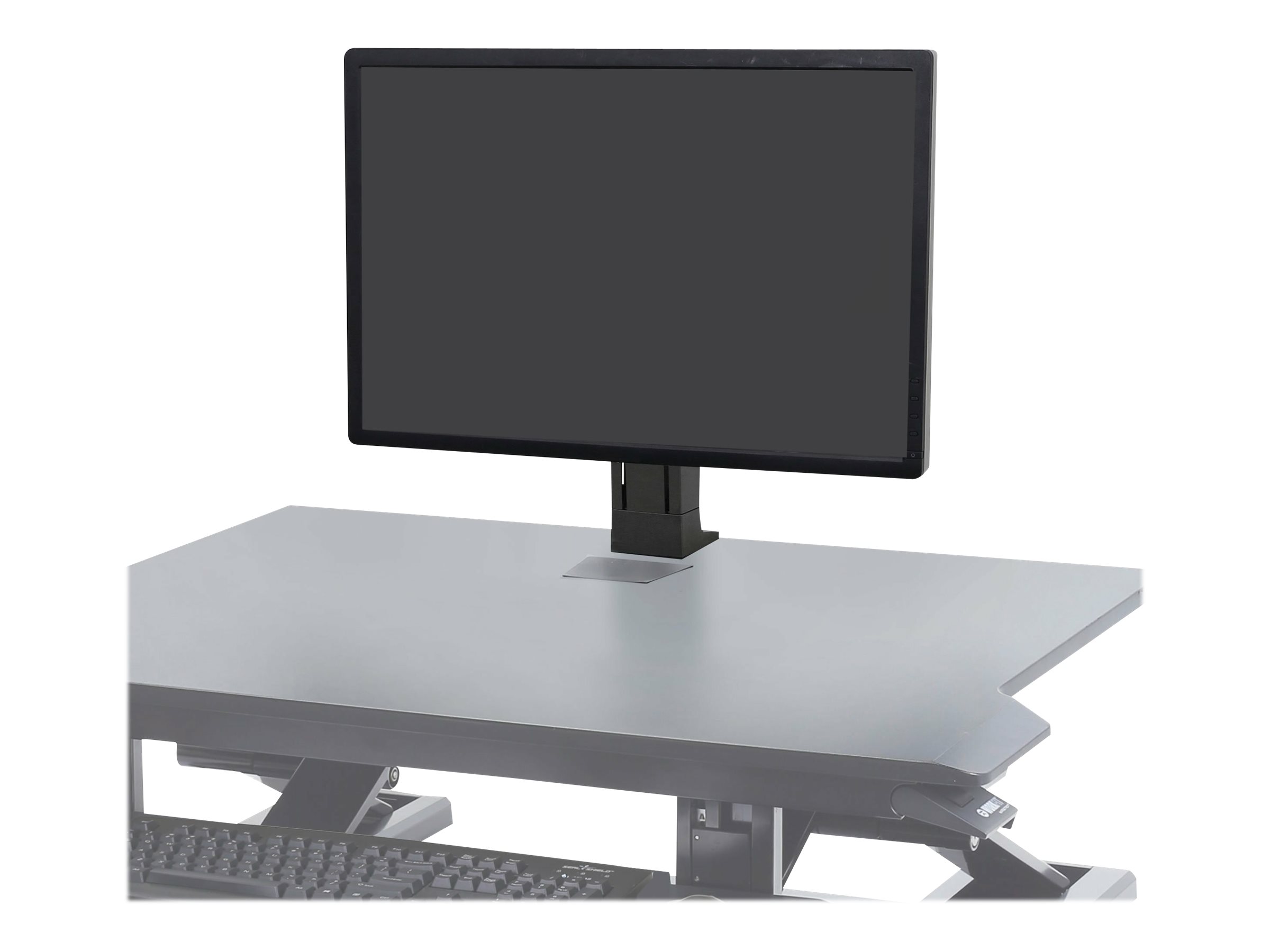 Ergotron WorkFit - Befestigungskit (Halterung für Schreibtisch) - für LCD-Display - Schwarz - Bildschirmgröße bis zu 61 cm (bis zu 24 Zoll)