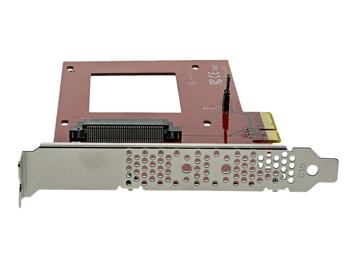 StarTech.com U.2 auf PCIe Adapter für 2,5" U.2 NVMe SSD - SFF 8639 - 4x PCI Express 3.0 - NVMe PCIe Adapter - U.2 PCIe Karte - Schnittstellenadapter - 2.5" (6.4 cm)