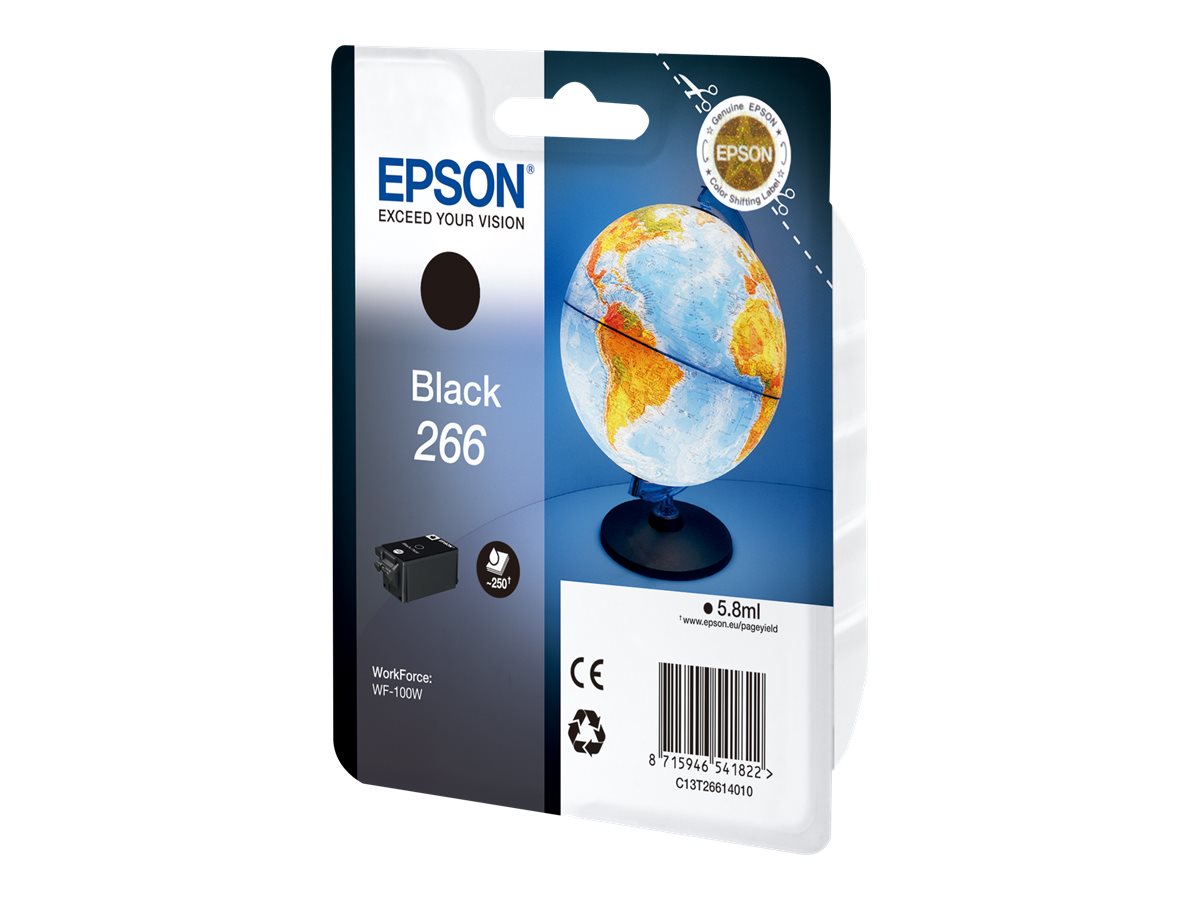 Epson 266 - 5.8 ml - Schwarz - original - Blister mit RF-Alarm