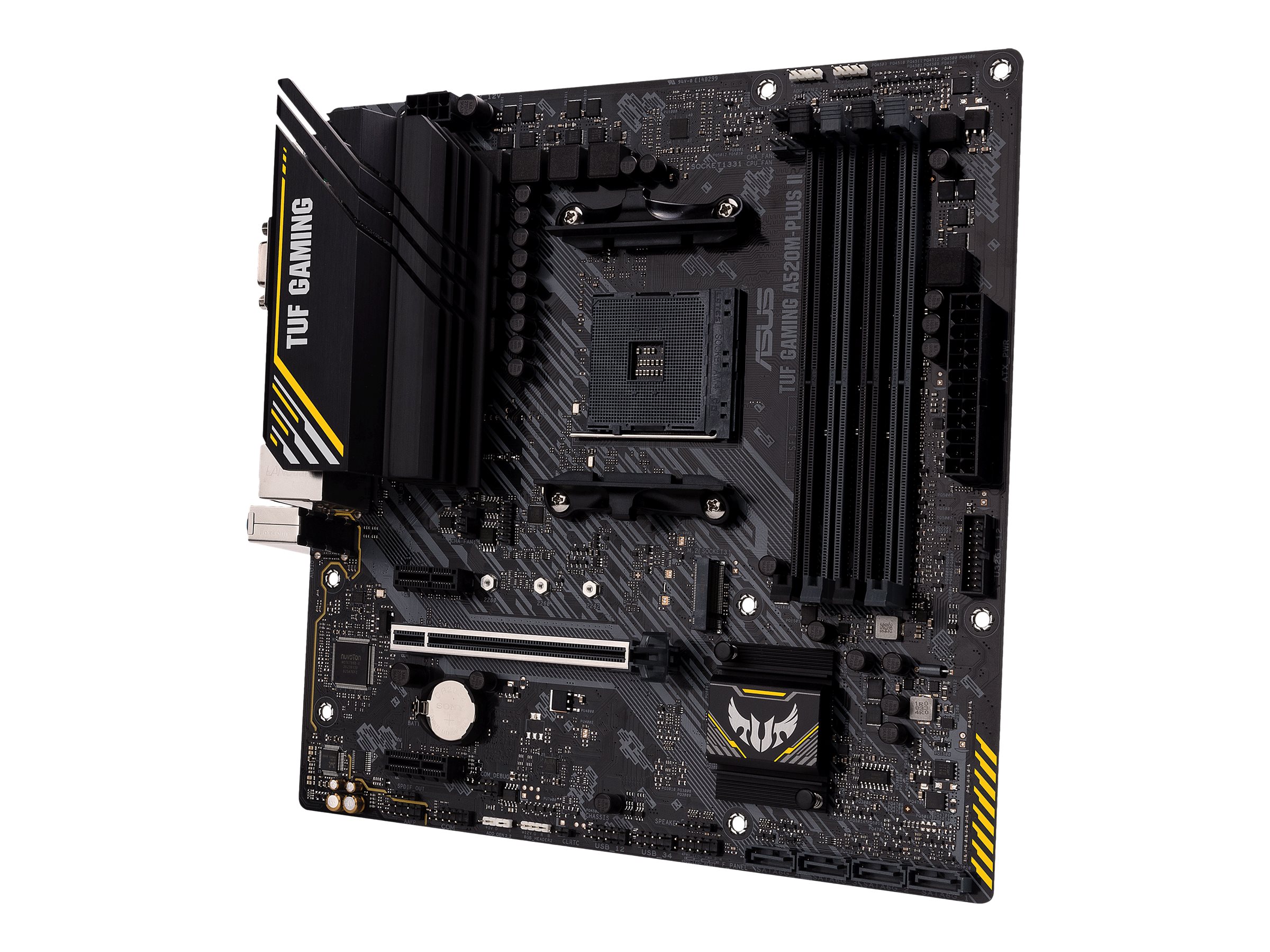 ASUS TUF GAMING A520M-PLUS II - Motherboard - micro ATX - Socket AM4 - AMD A520 Chipsatz - USB 3.2 Gen 1 - Gigabit LAN - Onboard-Grafik (CPU erforderlich)