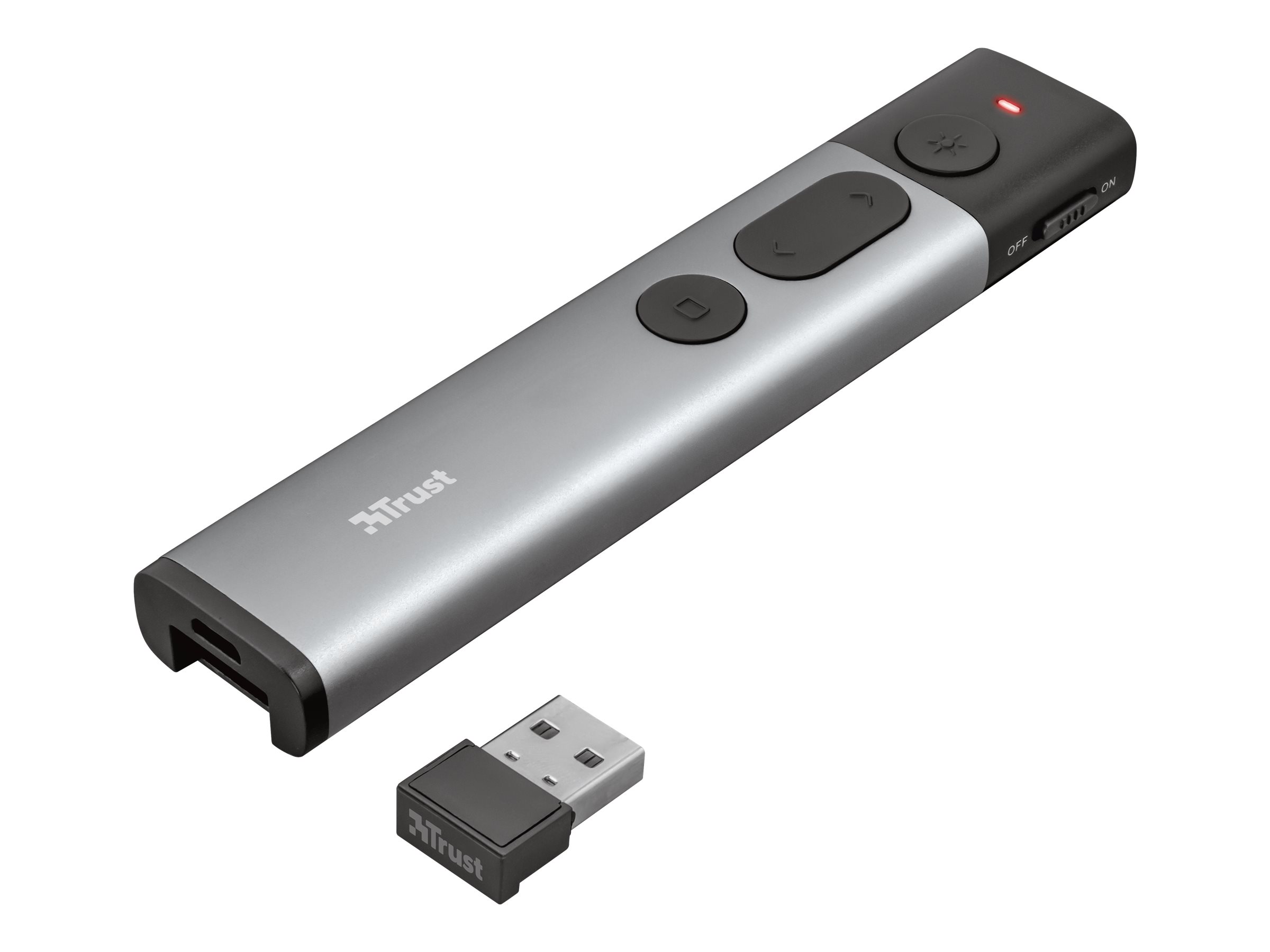Trust Kazun Aluminium Wireless Presenter - Präsentations-Fernsteuerung