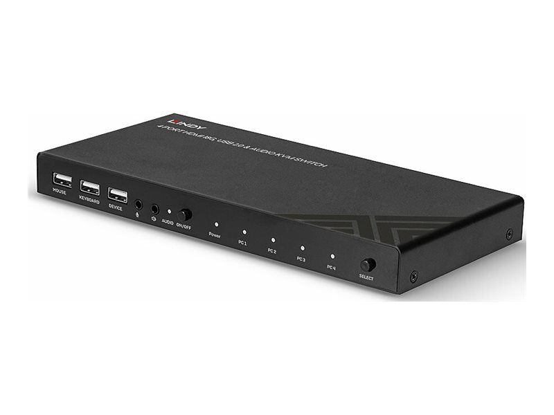 Lindy KVM-Audio-USB-Switch - 4 x KVMAudioUSB