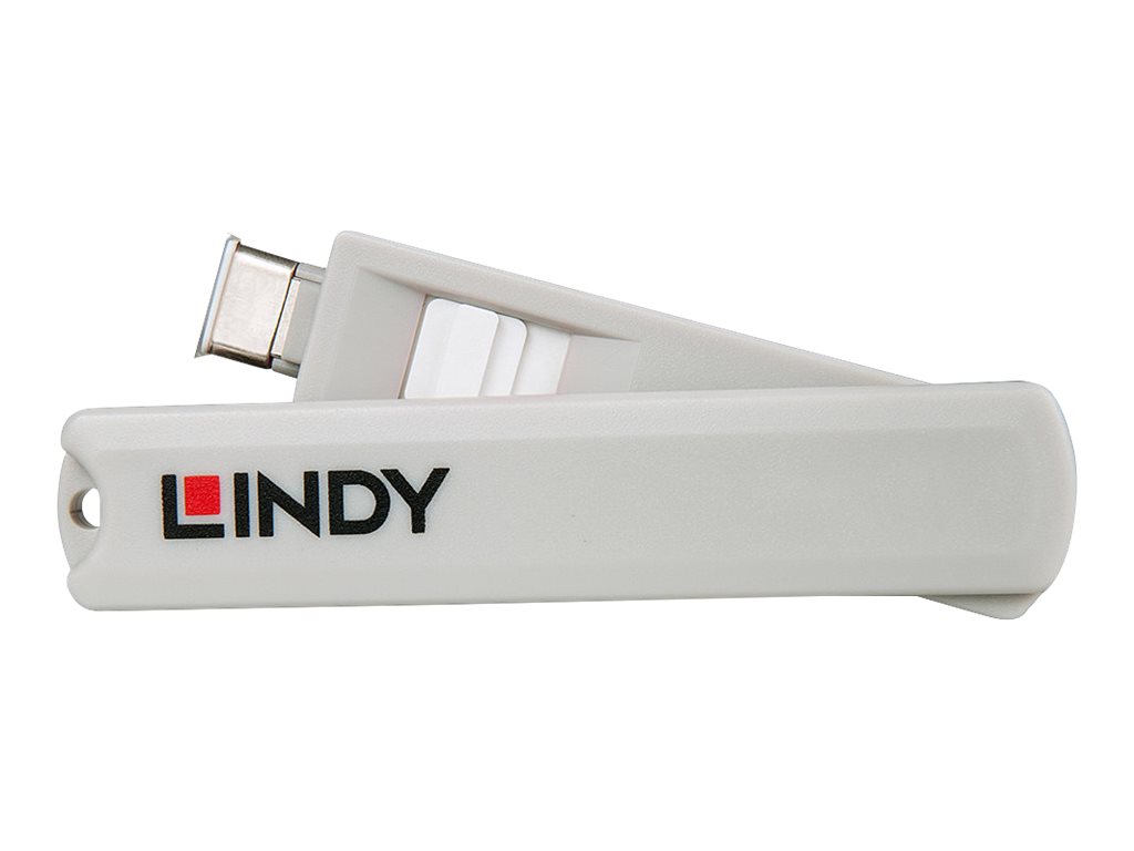 Lindy Schloss für USB-C-Port - weiß