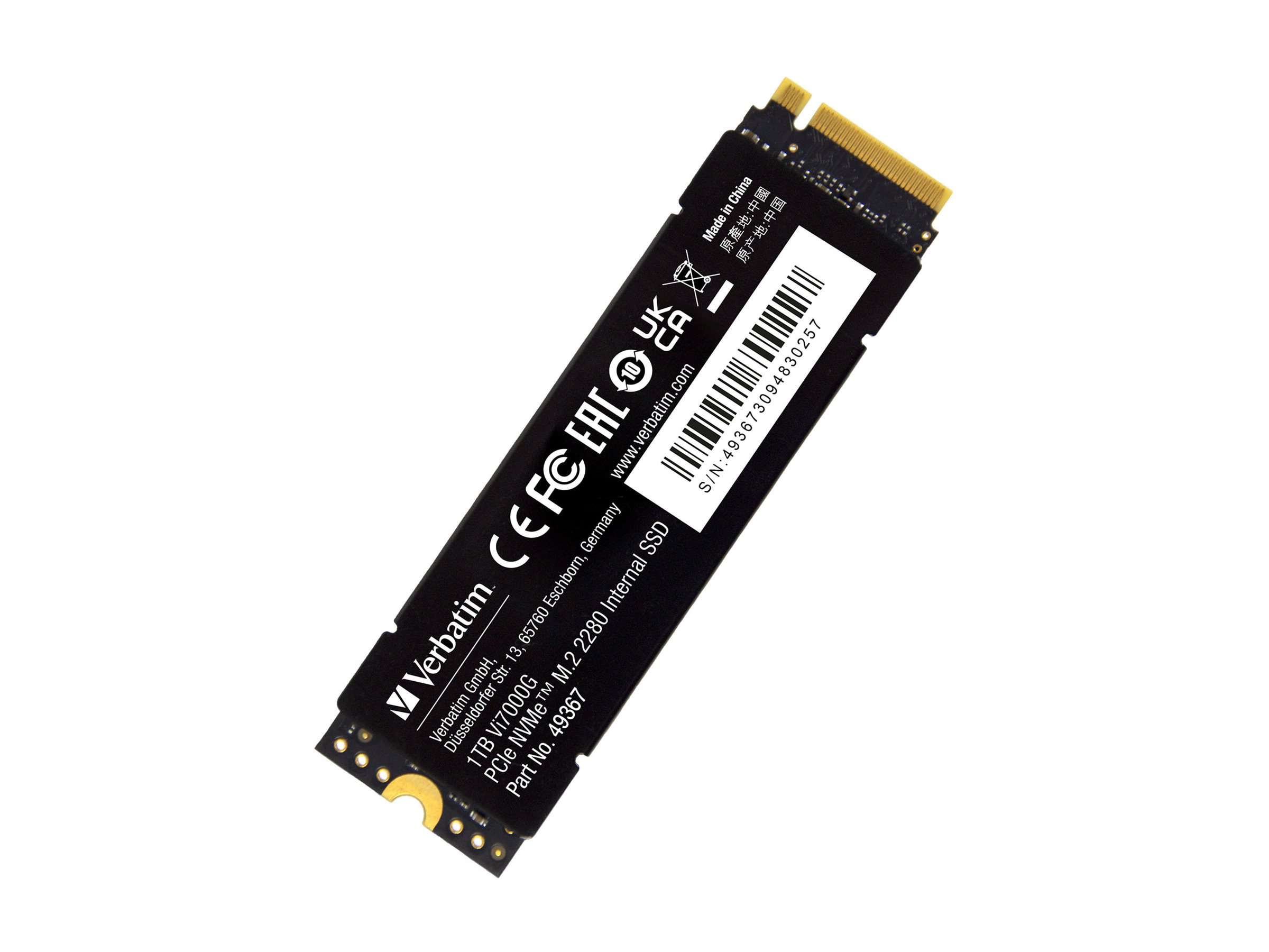Verbatim Vi7000G - SSD - 1 TB - NVMe - intern