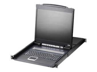 ATEN CL1316N - KVM-Konsole mit KVM-Switch - 16 Anschlüsse - PS2 USB - 48.3 cm (19)