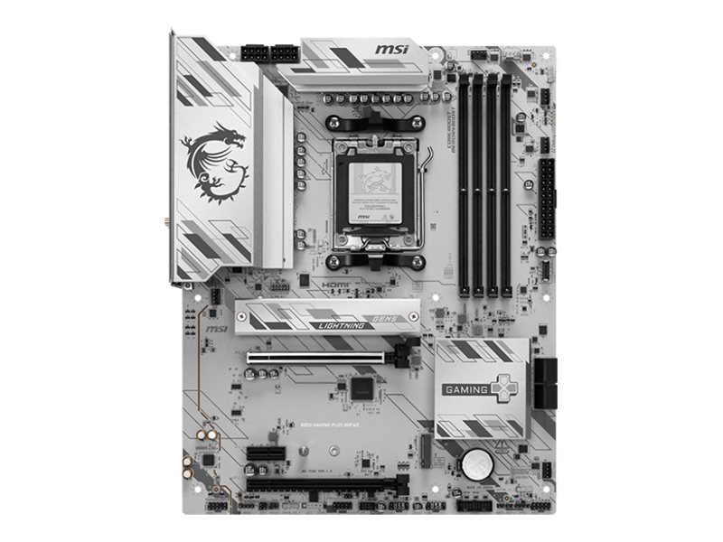 MSI B850 GAMING PLUS WIFI6E - Motherboard - ATX - Socket AM5 - AMD B850 Chipsatz - USB 3.2 Gen 2, USB-C 3.2 Gen2, USB 3.2 Gen 1 - 2.5 Gigabit LAN, Wi-Fi 6E, Bluetooth - Onboard-Grafik (CPU erforderlich)