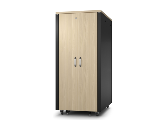 APC NetShelter - Schrank - schallisoliert - Wechselstrom 230 V - Ahorn - 32U - 48.3 cm (19)