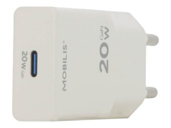 Mobilis Netzteil - ultra-kompakt - 20 Watt - PDPPS, Fast Charge (USB-C)