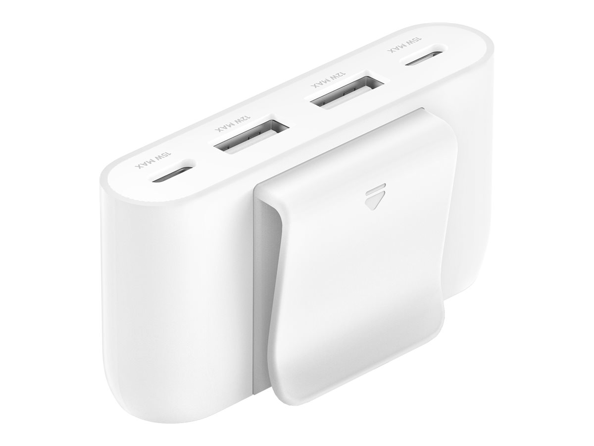 Belkin BoostCharge - Ladesteifen - 4 Ausgabeanschlussstellen (2 x USB-C, 2 x USB)