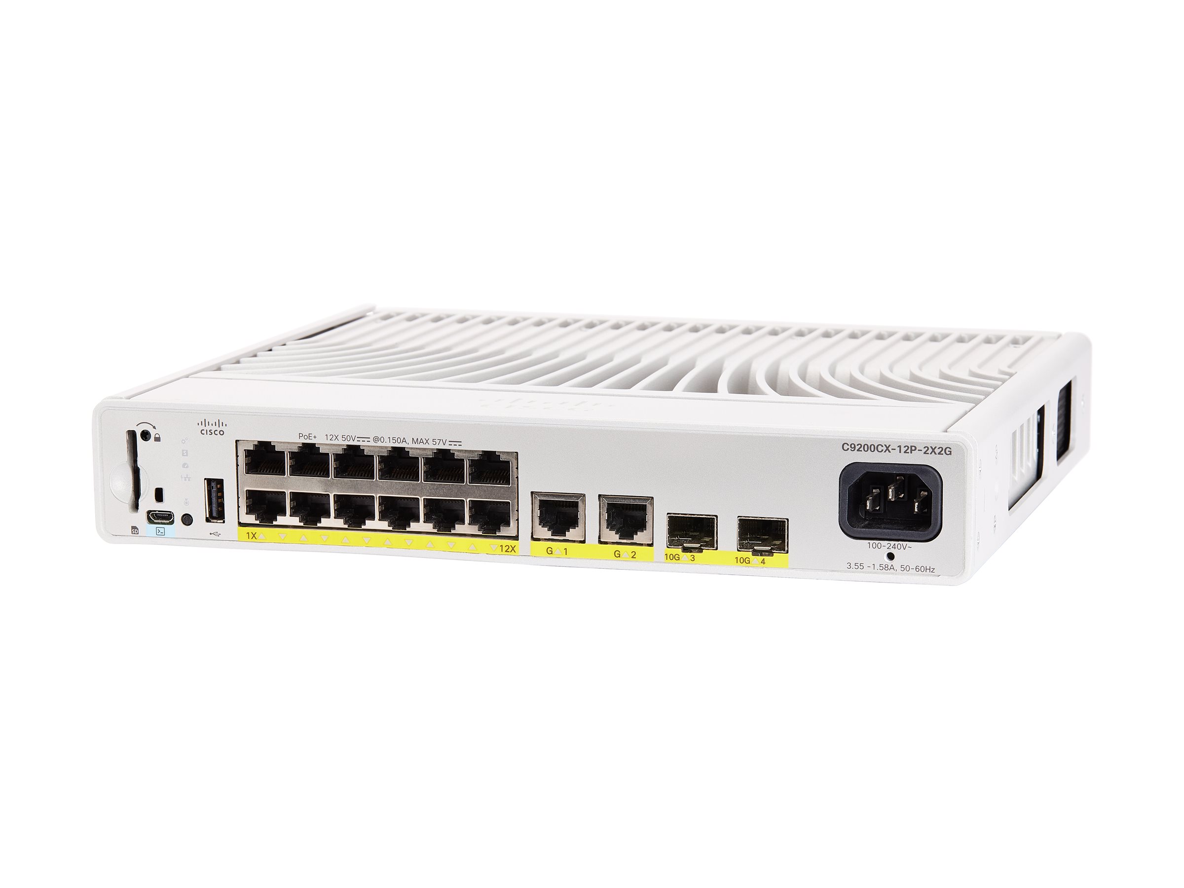 Cisco Catalyst 9200CX - Network Essentials - Switch - kompakt - L3 - managed - 12 x 101001000 (PoE+)