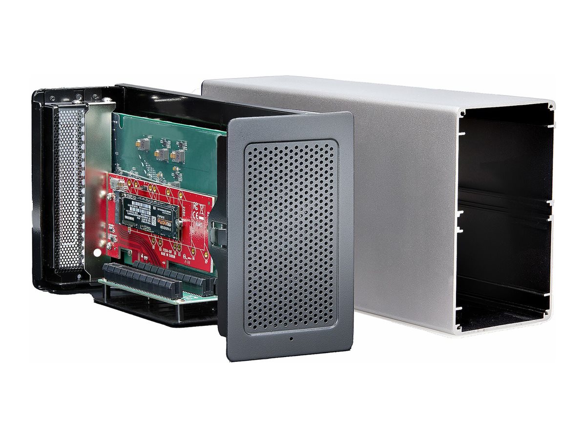 StarTech.com Thunderbolt 3 PCIe Expansion Chassis, Enclosure Box WDual PCI-E Slots, External PCIe Slots for LaptopsDesktopsAll-In-Ones, 8K4K Output Via TB3DP 1.4 Ports - For PCI Express Cards (2TBT3-PCIE-ENCLOSURE)