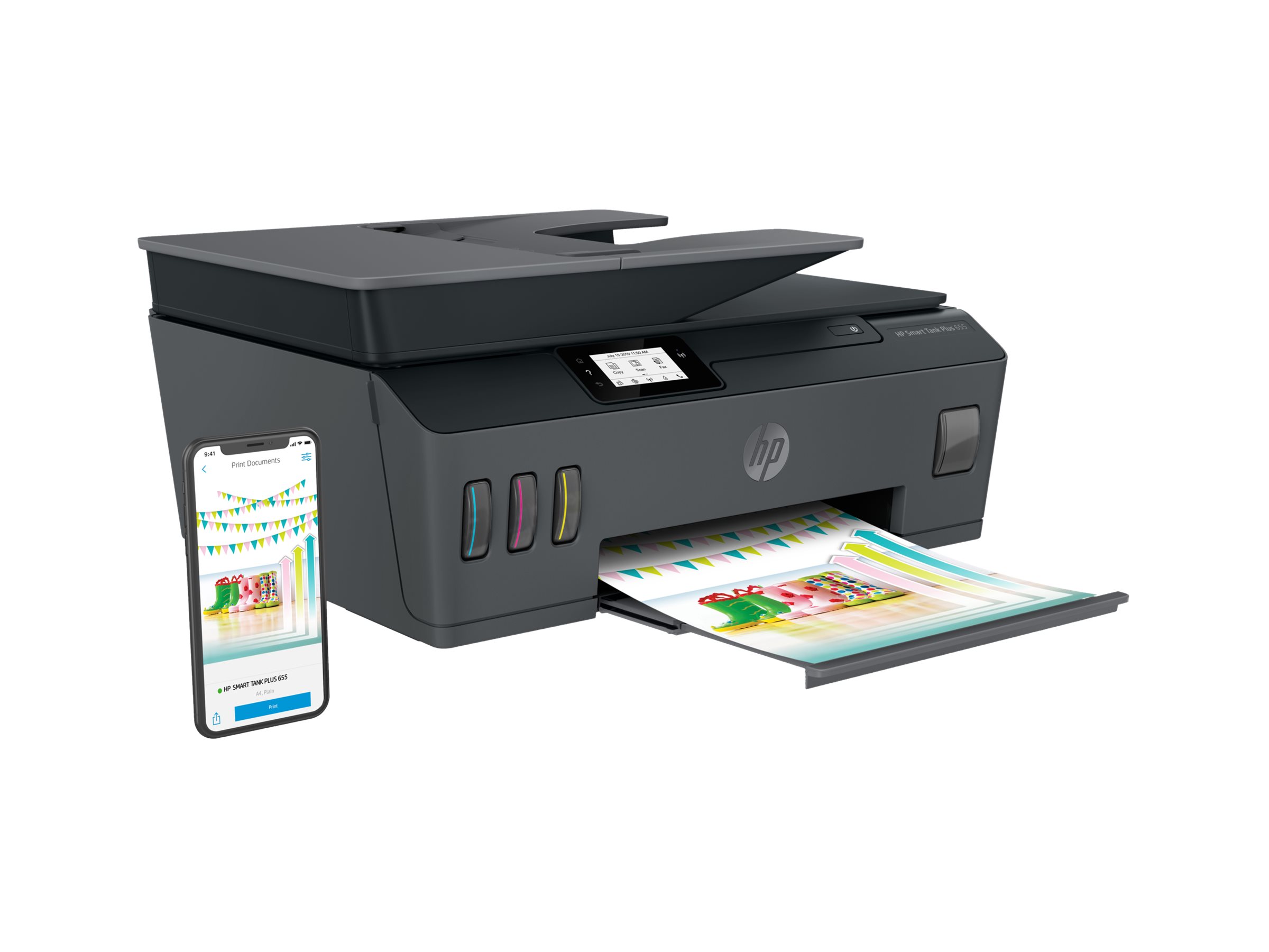HP Smart Tank Plus 655 Wireless All-in-One - Multifunktionsdrucker - Farbe - Tintenstrahl - wiederbefüllbar - Legal (216 x 356 mm)