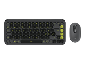 Logitech POP Icon Combo - Tastatur-und-Maus-Set - kabellos - Bluetooth LE - QWERTY - Nordisch (DänischFinnischNorwegischSchwedisch)