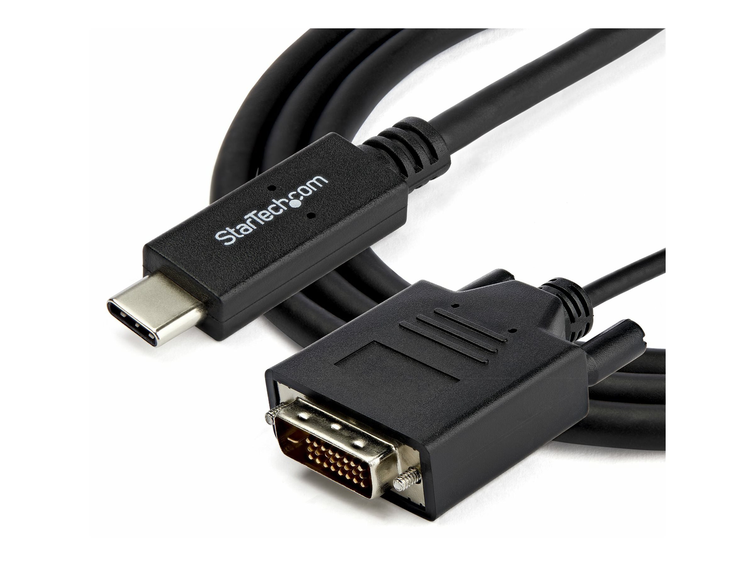StarTech.com StarTech USB-C to DVI Cable - 6 ft  2m - 1080p - 1920x1200 - USB-C DVI Monitor Cable - USB C Cable - Computer Monitor Cable (CDP2DVIMM2MB)