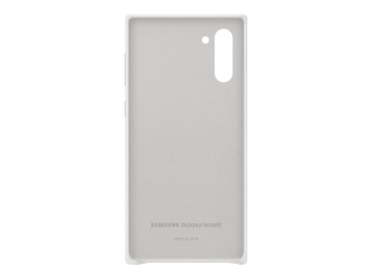 Samsung Leather Cover EF-VN970 - Hintere Abdeckung für Mobiltelefon - Leder - weiß - für Galaxy Note10, Note10 (Unlocked)