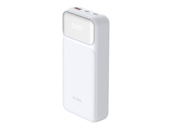 D-Link DPP-201 - Powerbank - 20000 mAh - 65 Watt - PD 3.0, QC 3.0, PD 2.0, QC 2.0 - 3 Ausgabeanschlussstellen (USB Typ A, 2 x USB-C)