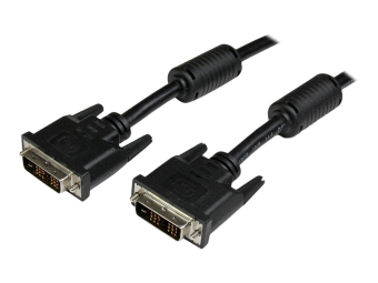 StarTech.com 5m DVI-D Single Link Kabel - StSt - DVI Monitorkabel - 1920x1200 - DVI VerbindungskabelAnschlusskabel - Schwarz - DVI-Kabel - Single Link - DVI-D (M)