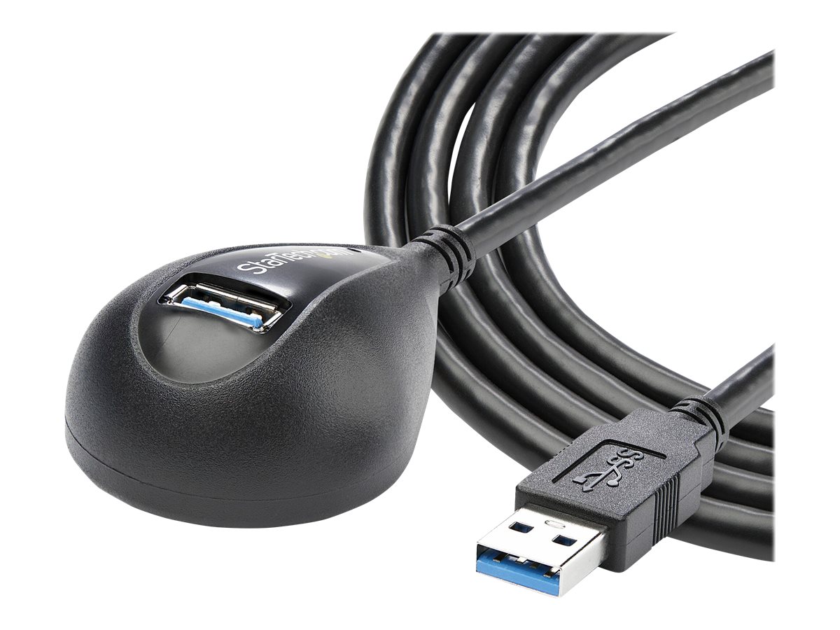 StarTech.com 1,5m SuperSpeed USB 3.0 Desktop Verlängerungskabel  Dockingkabel - Stecker  Buchse - Schwarz - USB-Verlängerungskabel - USB Typ A (W)