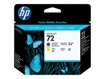 HP 72 - Gelb, mattschwarz - Druckkopf - für DesignJet