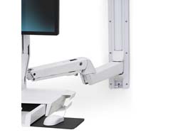Ergotron Sit-Stand Combo Extender - Montagekomponente (Verlängerungsarm, Wandschienenhalterung, Armabdeckung)