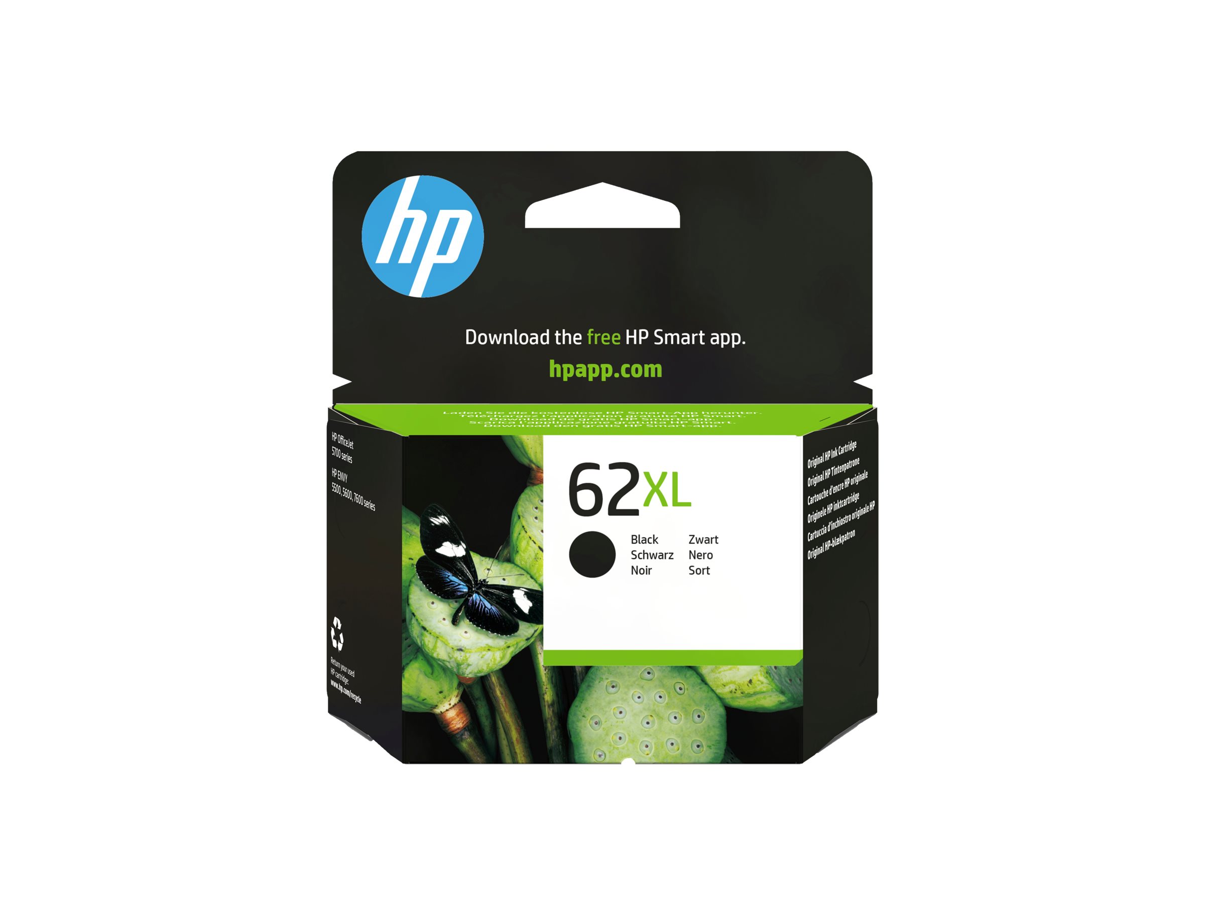 HP 62XL - Hohe Ergiebigkeit - Schwarz - original