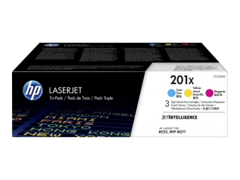 HP 201X - 3er-Pack - Hohe Ergiebigkeit - Gelb Cyan Magenta - Original - LaserJet - Tonerpatrone (CF253XM)