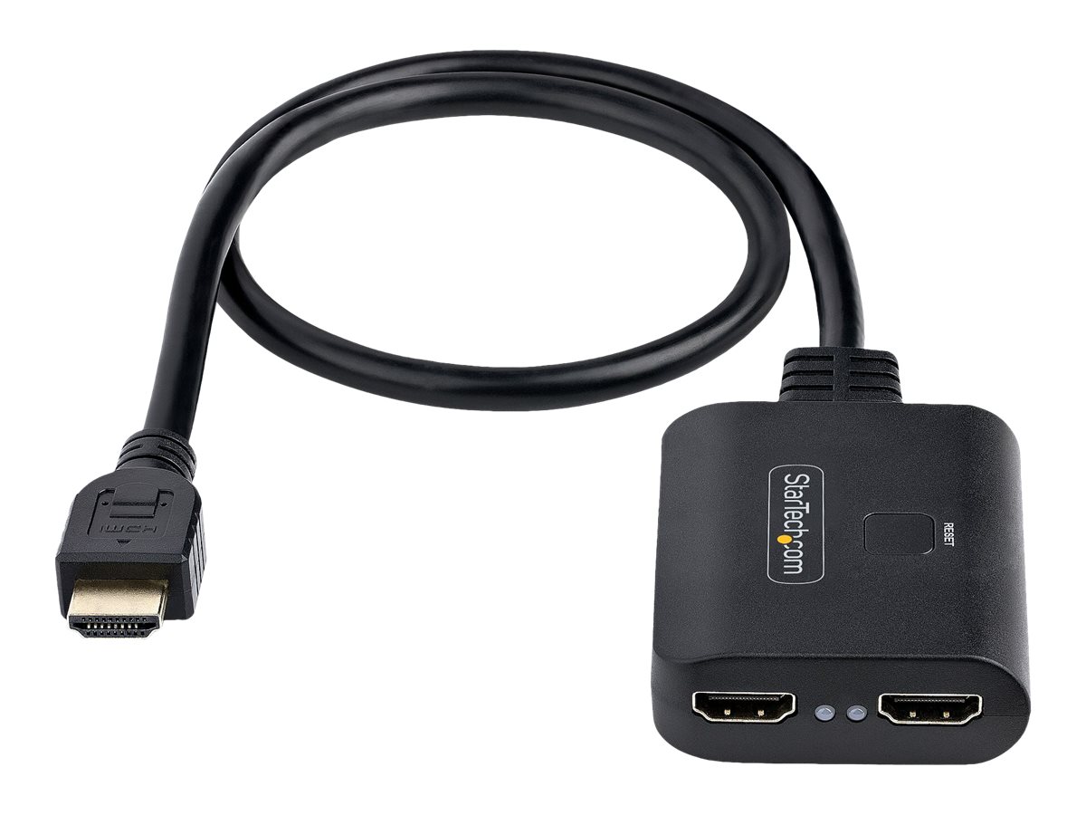 StarTech.com 2-Port HDMI Splitter 4K, HDMI Splitter