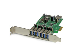 StarTech.com 7 Port PCI Express USB 3.0 Karte - PCIe USB 3.0 (Super Speed)