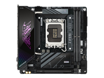 Gigabyte AORUS Z890I ULTRA - Motherboard - Mini-ITX - LGA1851-Sockel - Z890 Chipsatz - USB4, USB-C 3.2 Gen2, USB 3.2 Gen 2, USB 3.2 Gen 1 - 2.5 Gigabit LAN, Wi-Fi 7, Bluetooth - Onboard-Grafik (CPU erforderlich)