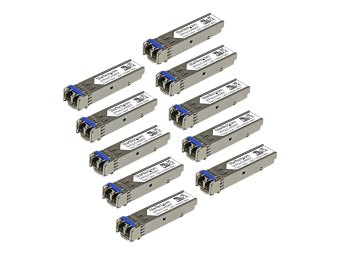 StarTech.com Gigabit LWL SFP Transceiver Modul - Cisco GLC-LH-SM kompatibel - SMMM LC - 550m - Mini GBIC 10er Pack - 1000Base-LXLH - SFP (Mini-GBIC)-