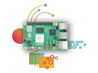 Raspberry Pi Pi 5 Model B - Einplatinenrechner - Broadcom BCM2712  2.4 GHz