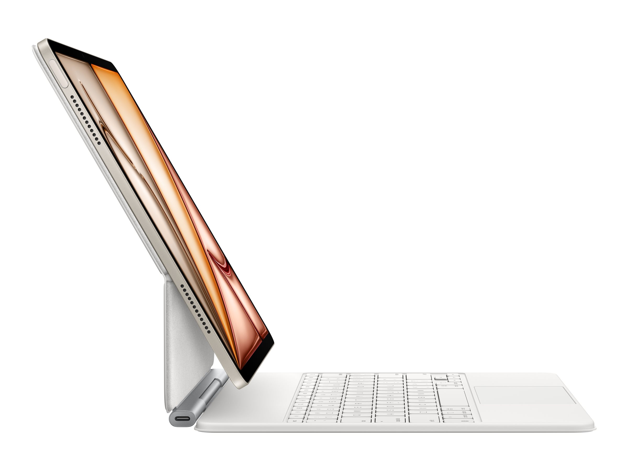 Apple Magic Keyboard - Tastatur und Foliohülle - mit Trackpad - Apple Smart connector - AZERTY - Französisch - für 13-inch iPad Air (M2, M3)