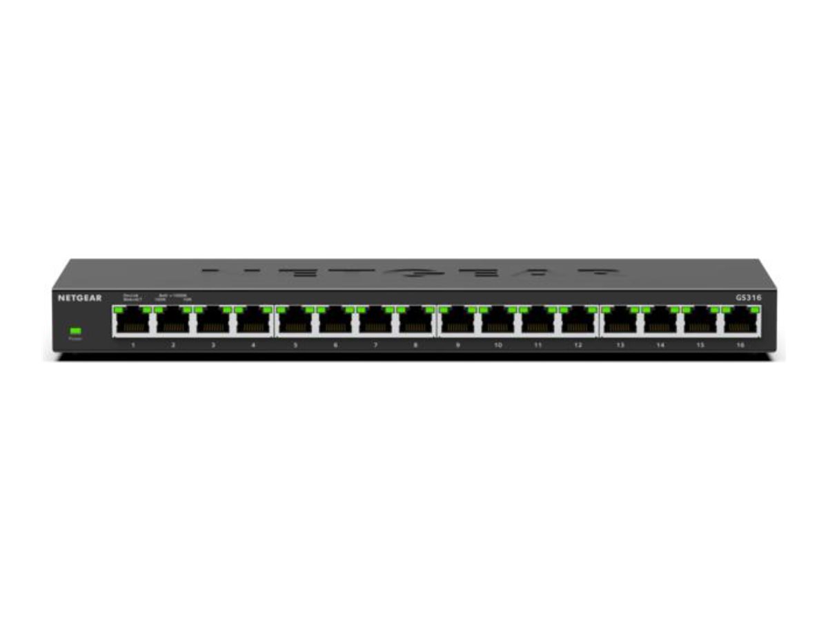Netgear GS316v3 - Switch - unmanaged - 16 x 101001000