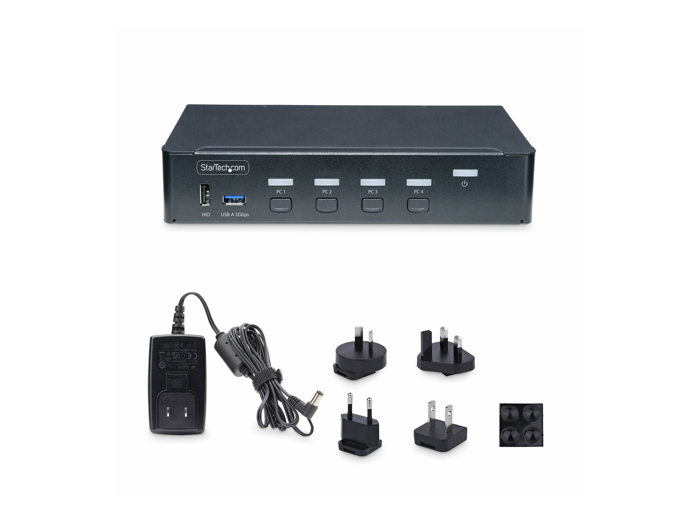 StarTech.com 4-Port DisplayPort KVM Switch 4K 60Hz TAA Compliant