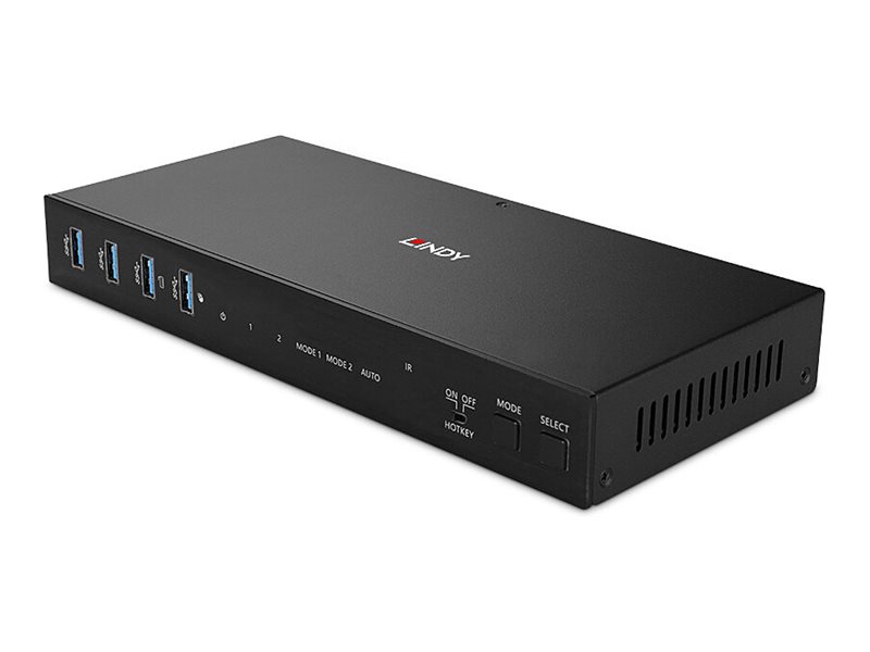 Lindy KVM-Audio-USB-Switch - Dual-Head, HDMI