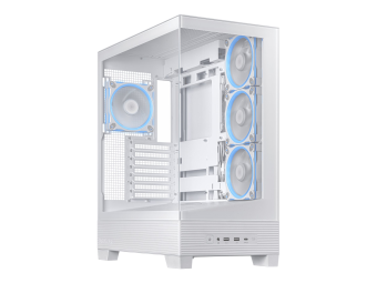 ASUS A31 Plus - Mid tower - ATX - Seitenteil mit Fenster (gehärtetes Glas)